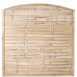 Panel de madera trenzada arco