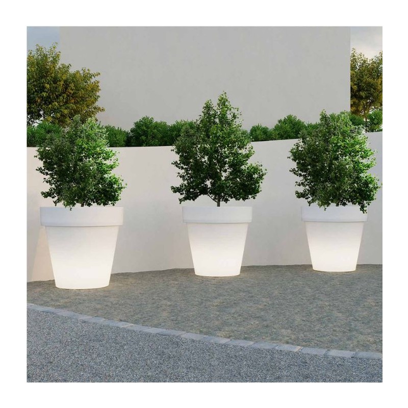 Maceta magnolia solar con bateria