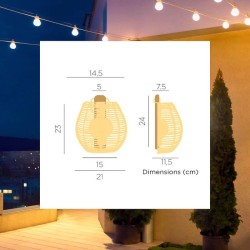 Lámpara aplique de pared bossa 25 wall