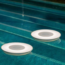 Lámpara play disk batería flotante