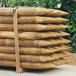 Poste de madera redondo 120cm.