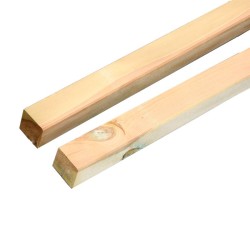 Postes de madera cuadrados...