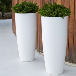 Macetero cono alto bambú -...